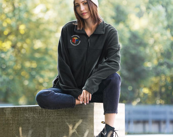 Nurse Medic Embroidered Unisex Columbia fleece jacket