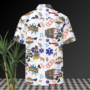 EMS Graphic Button Down Shirt
