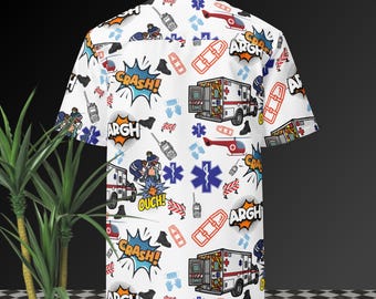 EMS Graphic Button Down Shirt