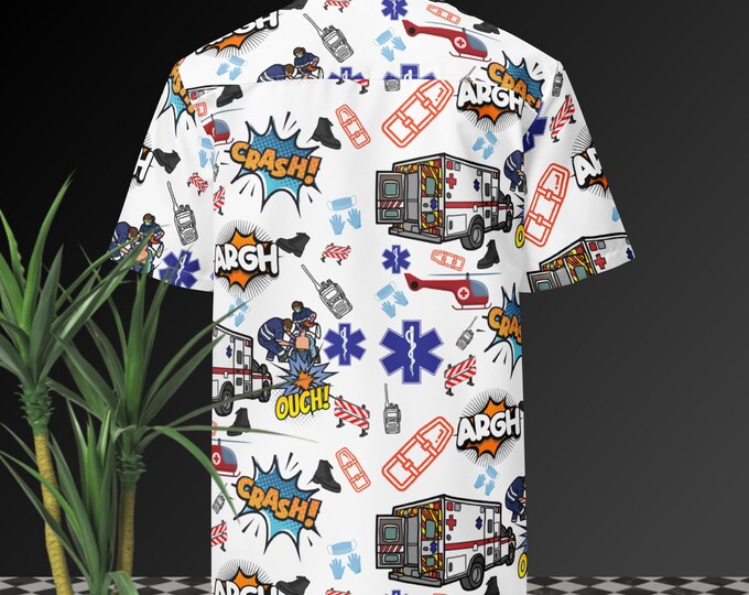 EMS Graphic Button Down Shirt