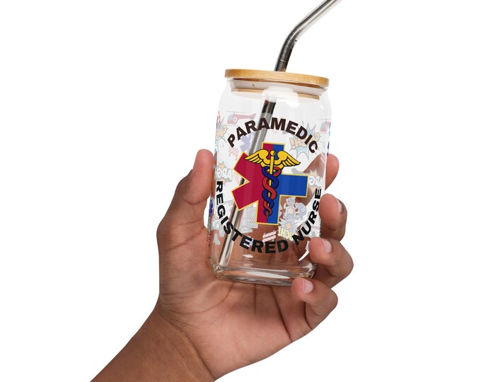 Nurse Medic Can-shaped glass