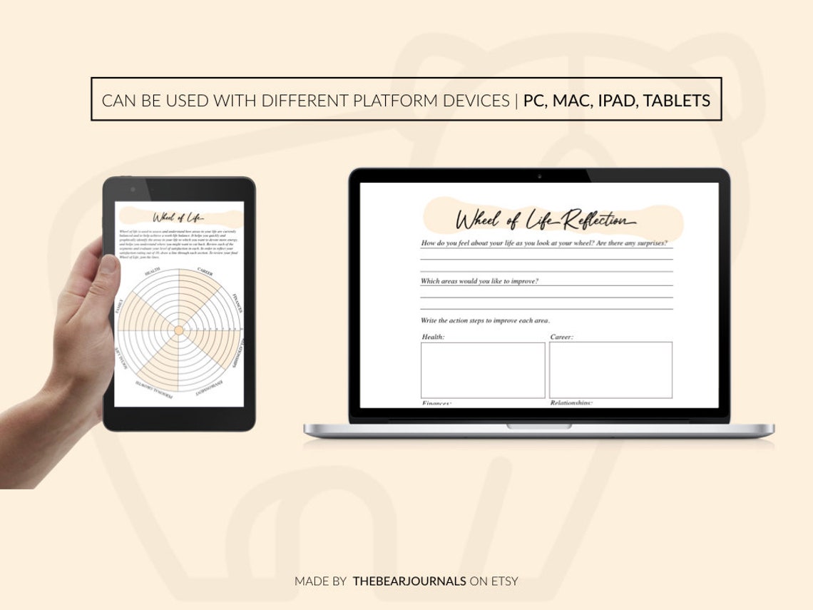 Wheel of Life Worksheet Template, Wheel of Life Printable Planner ...