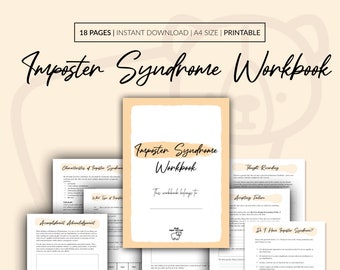 Imposter Syndrome Workbook, Self-Esteem Coaching Worksheet (PDF)