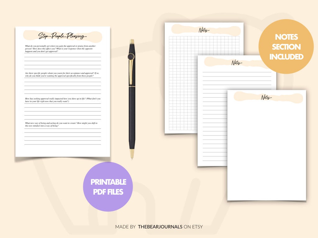 People Pleasing Worksheet People Pleasing Workbook Setting Healthy People Pleasing Worksheet People Pleasing Workbook Setting Healthy