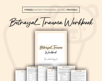 Betrayal Trauma Workbook, Cheating and Betrayal Trauma Healing Journal, Relationship Breakup Trauma, Betrayal Trauma Processing PDF