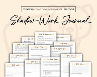 Diario de trabajo con la sombra, cuaderno de autodescubrimiento, ejercicios de terapia (descarga en PDF)