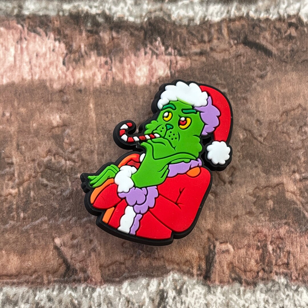 Grinch Party Thinking Christmas Croc Cute Croc Jibbitz Etsy