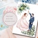 Printable Wedding and Engagement Card, Newlywed Card, Watercolor ...