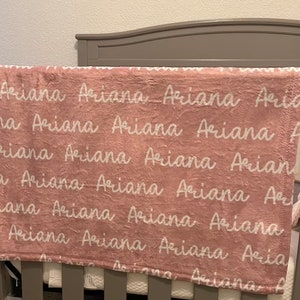 Personalised Custom Blanket, Baby Girl Blanket, Name Blanket, Girl Blanket Gift, Baby Blanket, Kids Blanket, Personalised Gift, Custom Gift