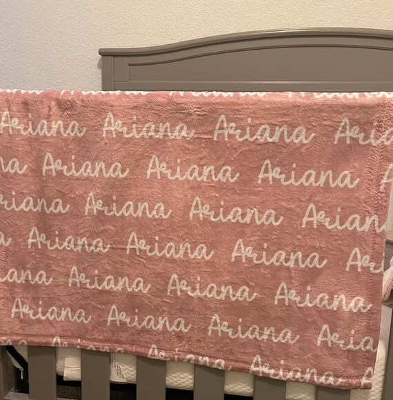Personalised Custom Blanket Baby Girl Blanket Name Blanket Etsy Australia