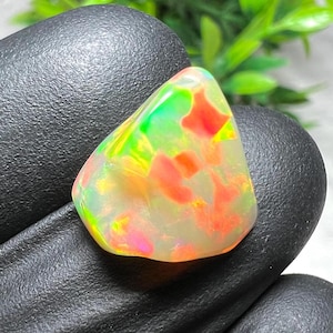 4.15 Cts AAA Grade Unique Red Fire Opal,  Healing Opal Crystal, Opal Uncut Beads, Opal Rough Beads, AAA Natural Ethiopian Opal Polish Rough