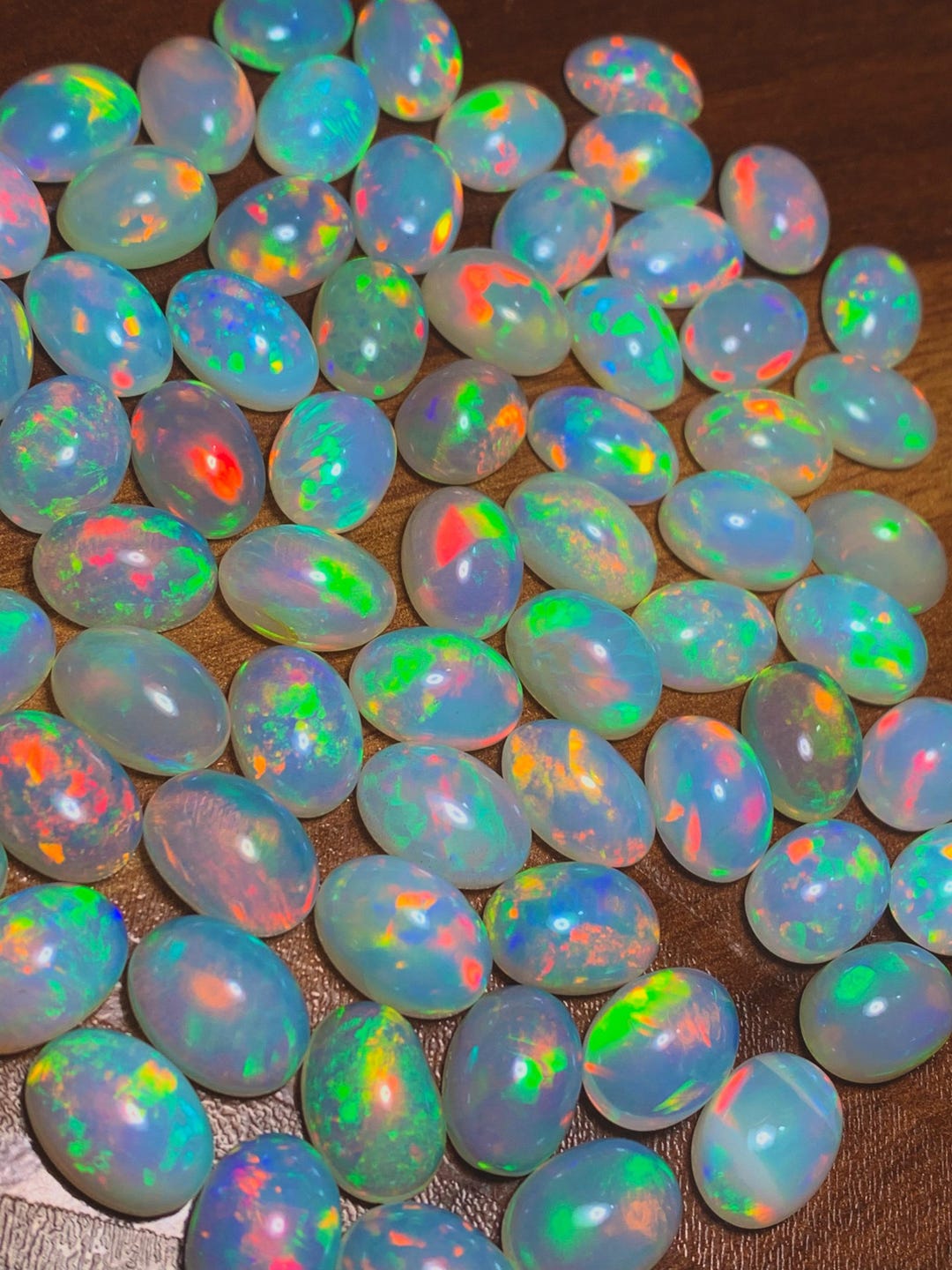 Äthiopischer Welo Opal 3x4mm Oval - AAA Qualität Lose Edelsteine Facettiert - 50 Stück Set