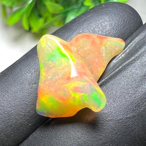 7.85 Cts AAA Grade Unique Red Fire Opal,  Healing Opal Crystal, Opal Uncut Beads, Opal Rough Beads, AAA Natural Ethiopian Opal Polish Rough