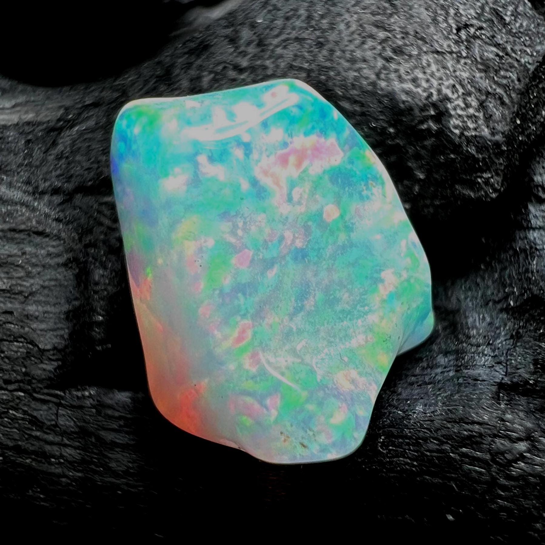 AAA Grade Ethiopian Opal Polish Rough Rare Galaxy Fire Opal Rough Healing Crystal October Birthstone Opal For Gifts Loose Opal Stone
