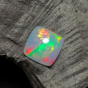 Natural Ethiopian Opal Cabochon: AAA Cushion Welo Opal, October Birthstone