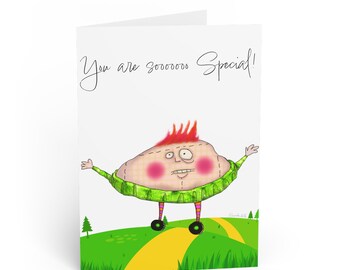 You Are Sooooo Special Card | Whimsical Cartoon Character Greeting Card