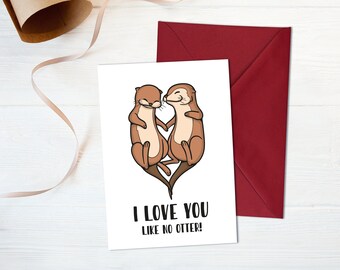 I LOVE YOU Karte zum Valentinstag | Jahrestag | Hochzeitstag | Geschenk | Glückwunsch