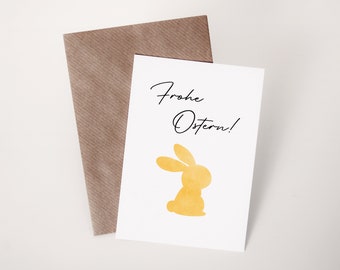Frohe Ostern | Postkarte | DIN A6 Karte mit Umschlag | Geschenk