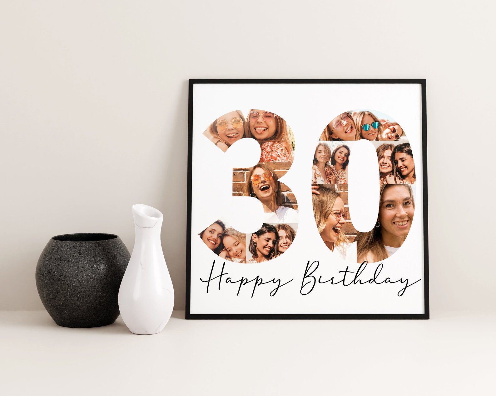 30th Birthday Photo Collage All the Best Happy Birthday | Etsy