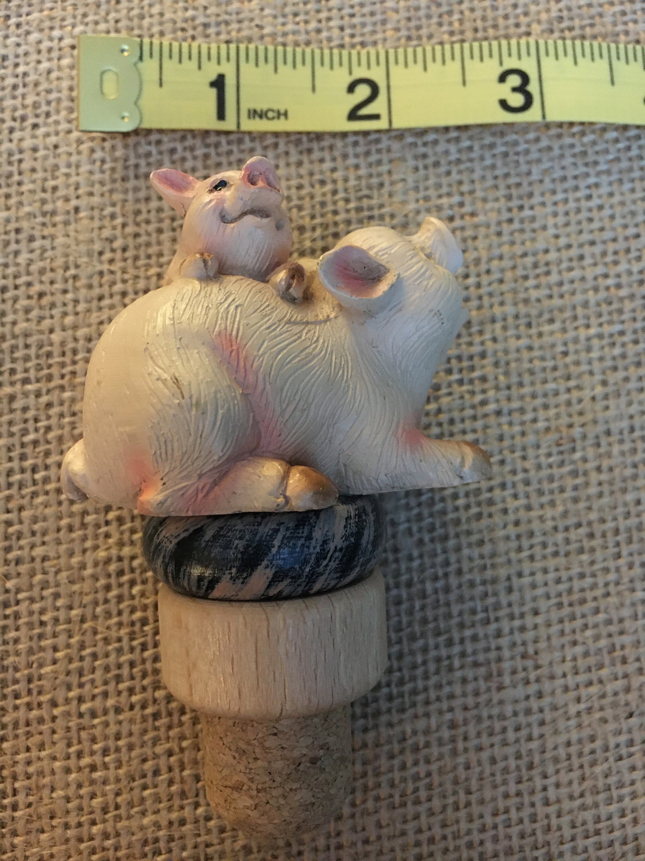 Mama & Baby Pig Wine Bottle Stopper / Pig Wine Stopper / Etsy