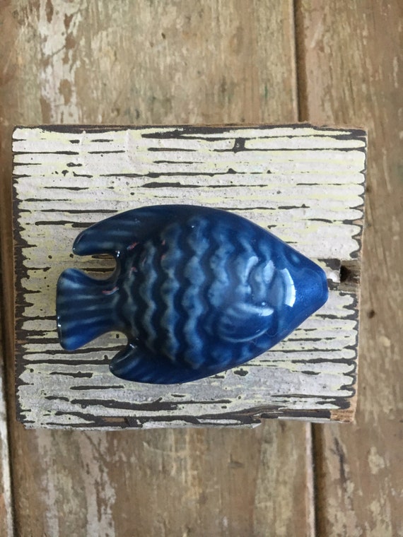 魚のボトルストッパー / ブルーフィッシュワインストッパー / 魚 