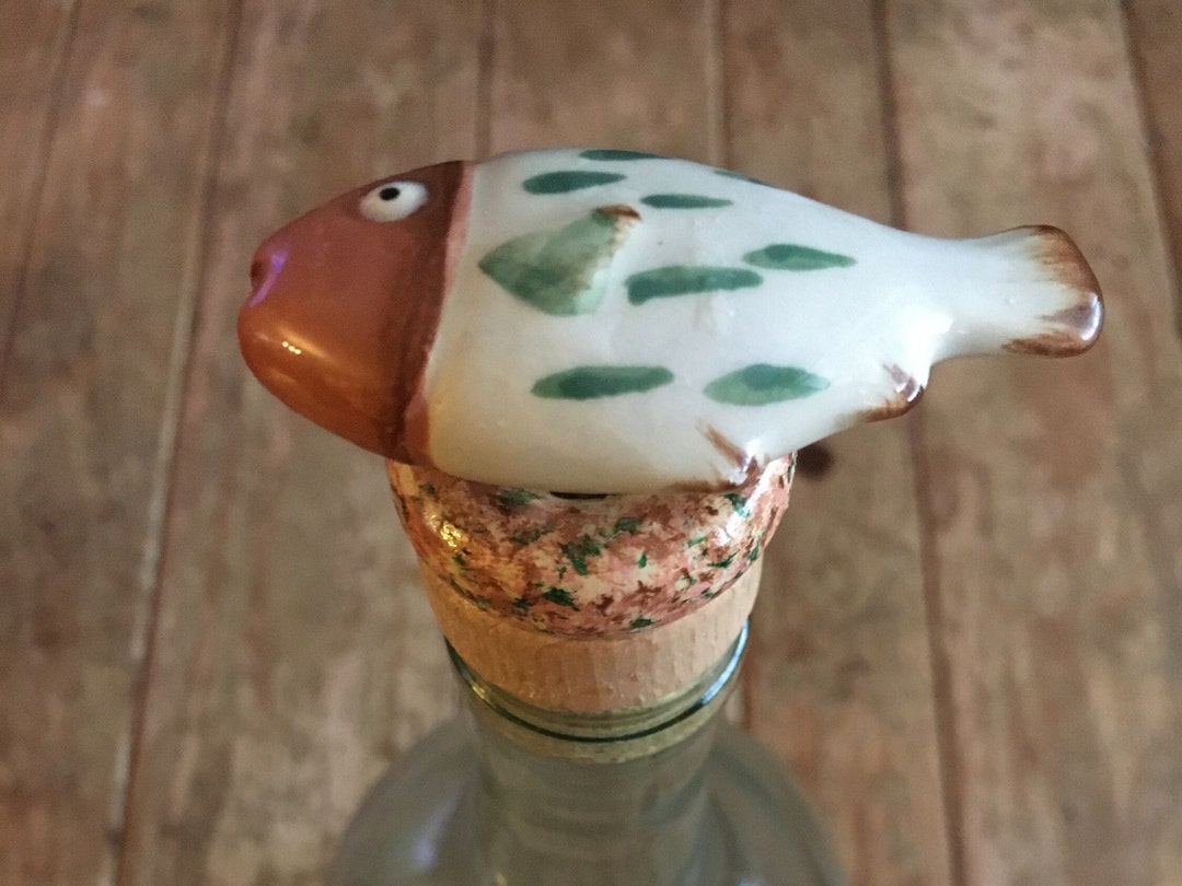 Fish Wine Bottle Stopper / Fish Wine Stopper / Nautical Bottle Etsy