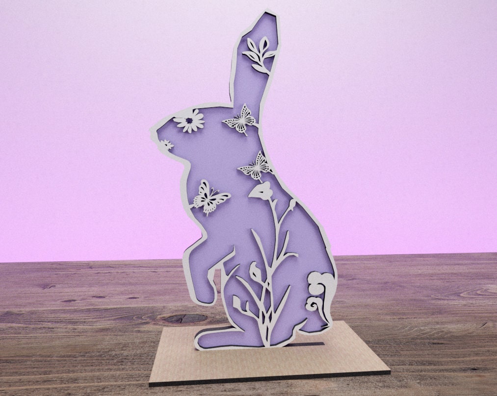 Cut Rabbits Easter EASTER Laser Cut File Rabbits Eggs Cross 5 Easter Cutting - Etsy