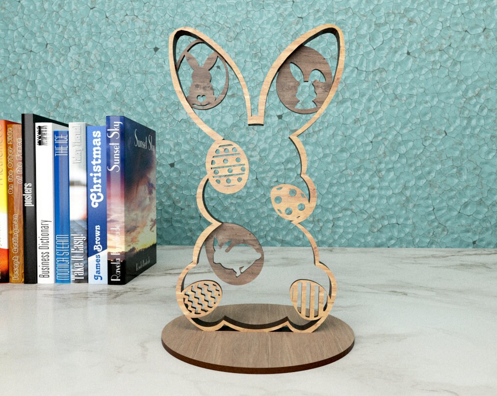 Easter Bunny Laser Cut Files: Layered SVG Bundle (digital Download) - Etsy