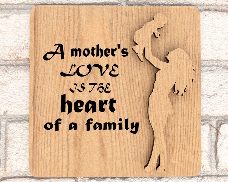 Laser Cut File for Mothers Day mothers Day Gifts From - Etsy