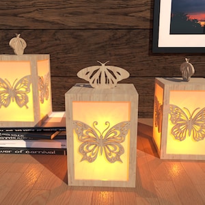Butterfly Candle Holder Laser Cut Tree Table Candle Holder SVG Digital Download SVG Dxf Pdf Cdr Ai & Butterfly candle | Butterfly lamp