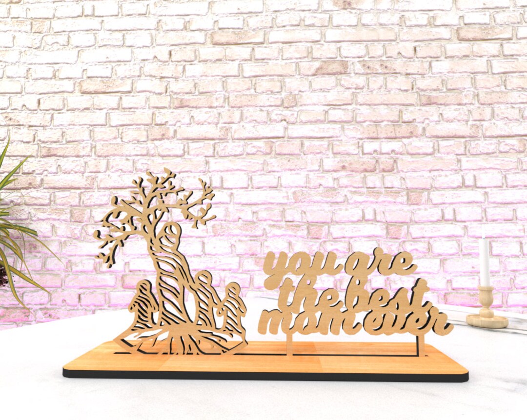 Laser Cut File for Mothers Day mothers Day Gifts From Daughter & Son