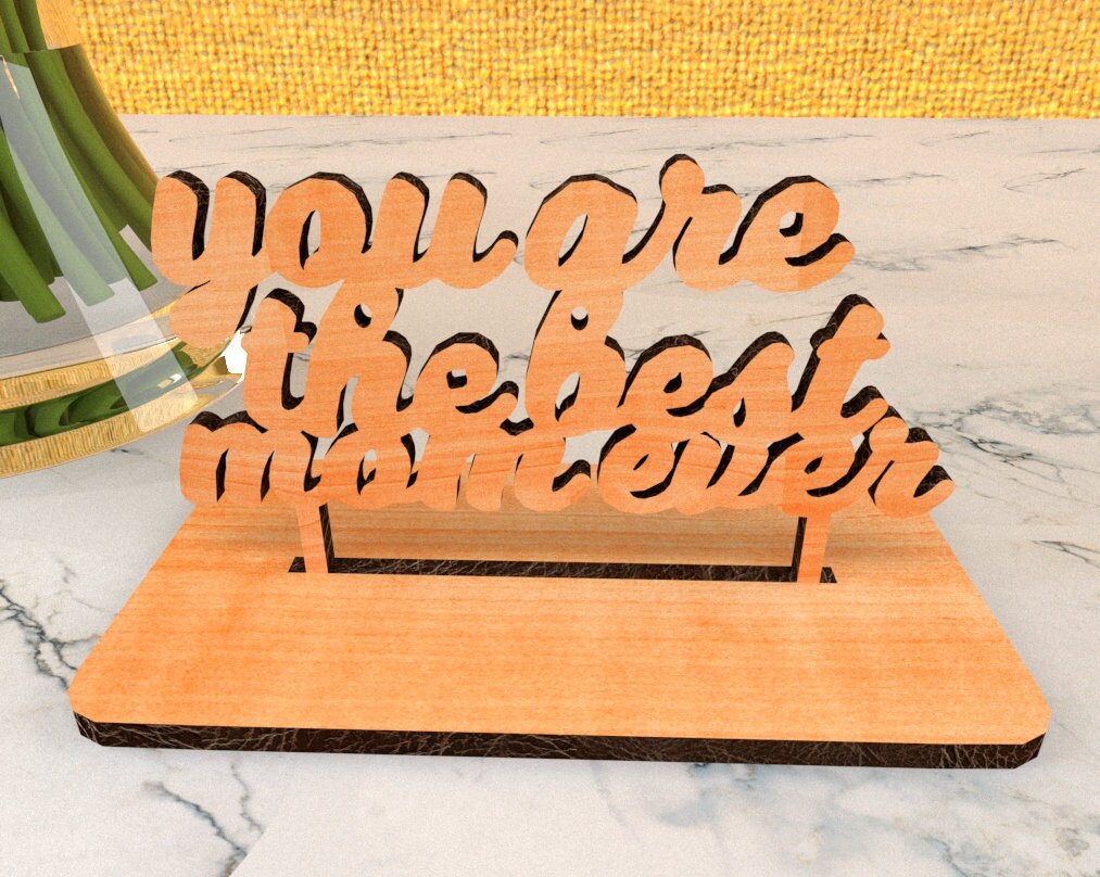 Laser Cut File for Mothers Day mothers Day Gifts From Daughter & Son