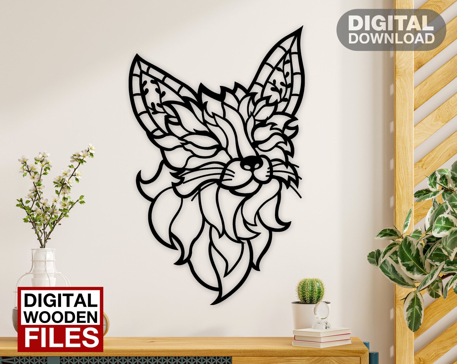 Dreamer Fox Metal Wall Art Fox Metal Art Fox Sign Digital Etsy