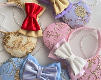 Princess Lace Ears Belle, Aurora, Cinderella, Frozen, Anna, Elsa, Repunzel