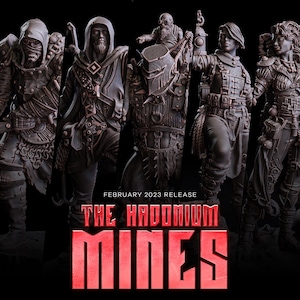 The Hadonium Mines - Behir, Crawlers, Miners, Mutants, Dwarf, Overlord, Wasteland - Wargaming RPG Miniature Skirmish Games FoG Flesh of Gods