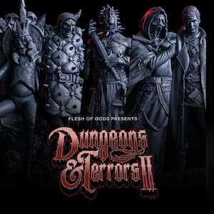 Dungeons & Terrors 2 - Maw of the Deep, Shape, 7 Deadly Sins, Nightmare, Agony   - Wargaming RPG Miniature Skirmish Games FoG Flesh of Gods