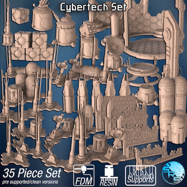 Cybertech Terrain - Wargaming RPG Miniature Skirmish Games