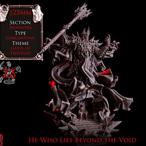 Er, der jenseits der Leere liegt | 125 mm Gargantuan Elder Horror Cosmic God | Resin Modell Wargaming, RPG, Mork Borg, D&D, Grimdark, Dark Fantasy