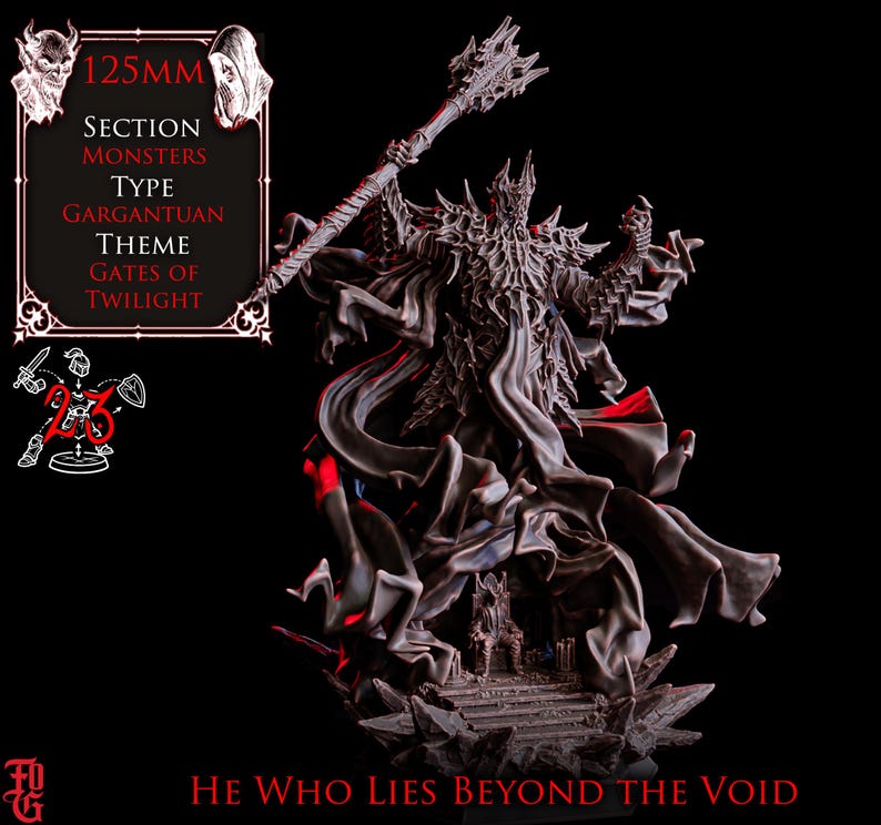 He Who Lies Beyond the Void | 125mm Gargantuan Elder Horror Cosmic God ...