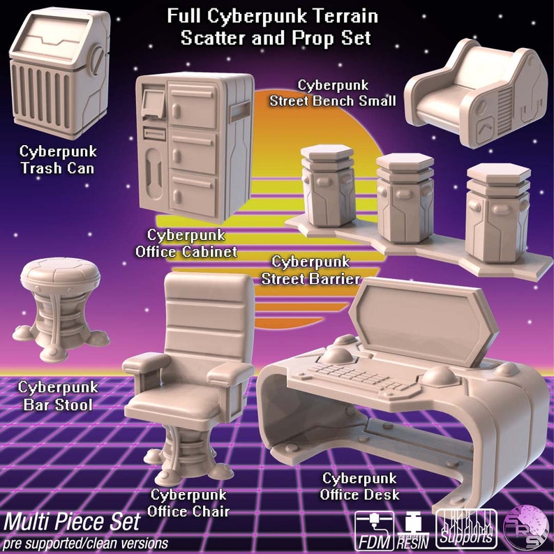 Cyberpunk Terrain Shadowrun Gamma World Gridwars Cy-borg - Etsy