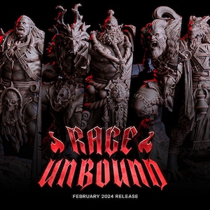 Rage Inbound - Tarrasque, Fire Giant, Orcs, Goblins, Behemoth, Demons, Blacksmith - Wargaming RPG Miniature Skirmish Games FoG Flesh of Gods