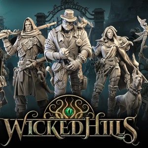 Wicked Hills - Asylum, Doctors, Nurses, Patients, Hussars, Dark, Turned - Wargaming RPG Miniature Skirmish Games Scenery Great Grimoire