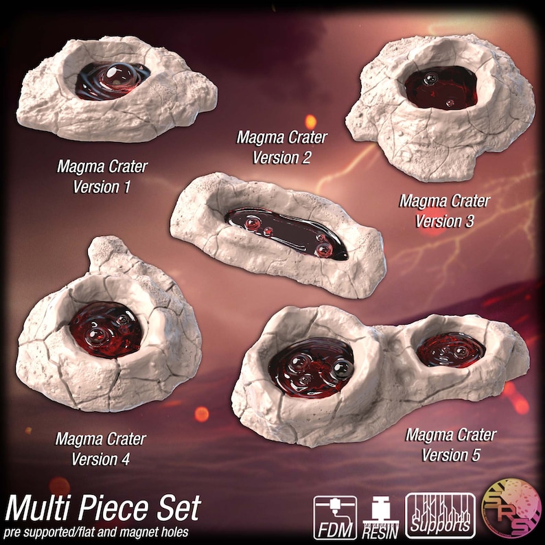 Volcano Terrain - Magma, Lava, Volcano, Craters, Lava Rivers, Basaltic ...