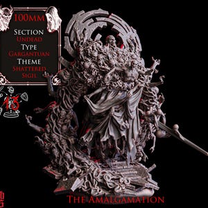 Amalgamation | Miniatura Gargantuan Undead 100 mm | Model żywiczny do gier bitewnych, RPG, Mork Borg, D&D, Grimdark, Dark Fantasy, Lich Lord, Necro