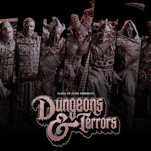 Dungeons & Terrors - Jason, Freddy, Michael Myers, Pinhead, Chucky, Exorcist, Devil Wargaming RPG Miniature Skirmish Games FoG Flesh of Gods