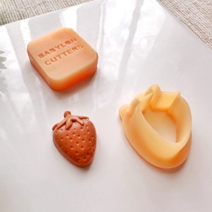 Strawberry 3D Clay Cutter & Mold, Strawberry Summer Clay Cutter in 3D