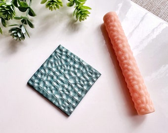 Abstract Bubbles Clay Texture Roller, Polymer Clay Texture Roller, Resin Hand Roller for Polymer Clay, Polymer Clay Tools