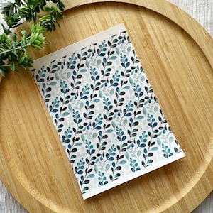 Blue Branches Floral Clay Transfer Sheet, Water Soluble Transfer Paper, Polymer Clay Image Transfers
