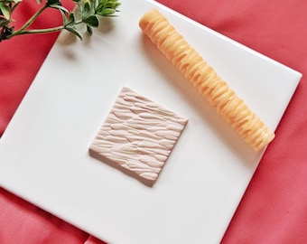 Rullo per texture a piume per argilla polimerica, rullo per texture in argilla resinosa