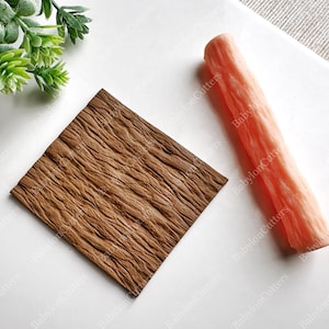 Tree Bark Clay Texture Roller, Polymer Clay Texture Roller, Resin Hand Roller for Polymer Clay, Polymer Clay Tools